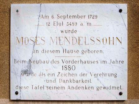 Bild Mendelssohn Geburtshaus Dessau
