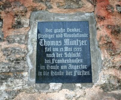Bild Gedenktafel am Angertor Bad Frankenhausen