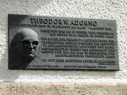 Bild Theodor W. Adornos Wohnhaus Frankfurt am Main