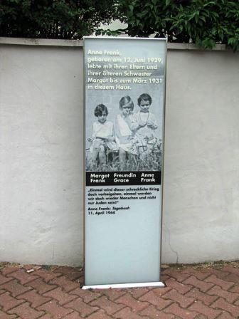 Bild Gedenkstele für Anne Frank Frankfurt am Main