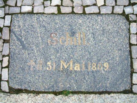 Bild Schill Gedenkplatte Stralsund