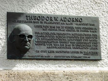 Bild Theodor W. Adornos Wohnhaus Frankfurt am Main