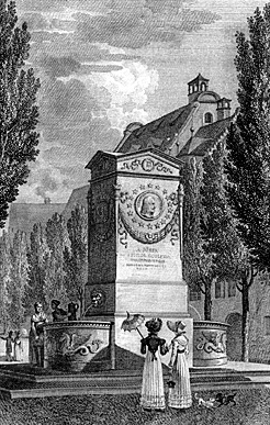 Bild Dürer Pirckheimer Brunnen Nürnberg