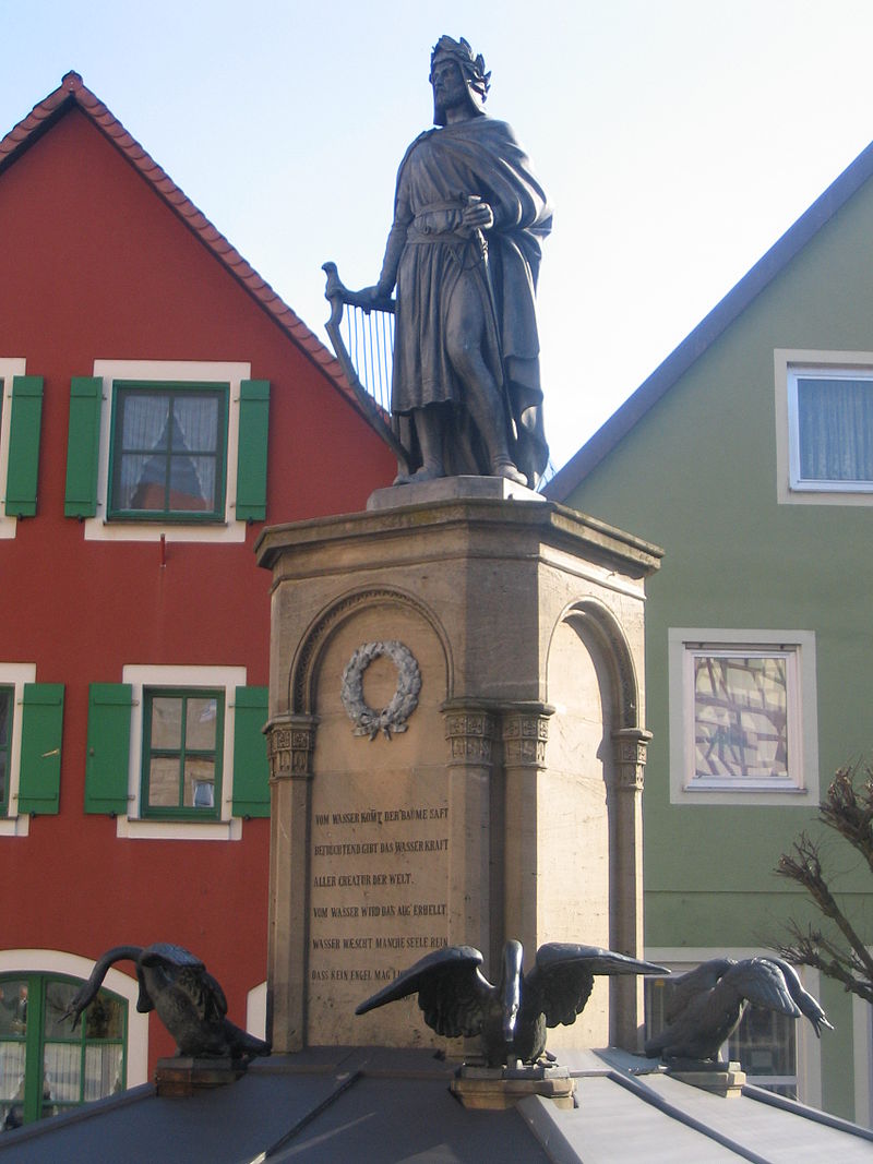 Bild Eschenbach Denkmal Wolframs Eschenbach