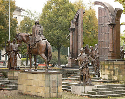 Bild Bronzeskulptur Göttinger Sieben Hannover