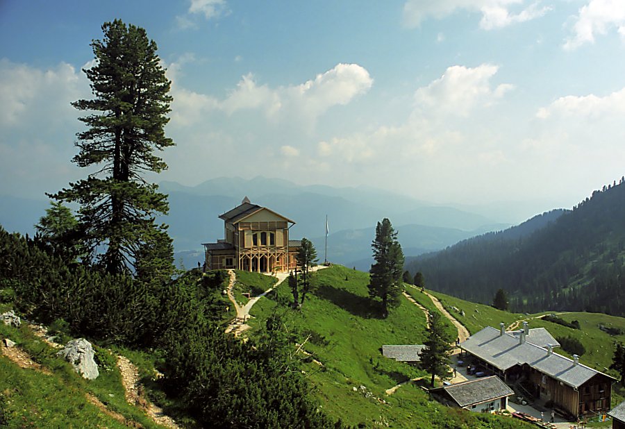 Bild Königshaus am Schachen Garmisch Partenkirchen mit Alpengarten