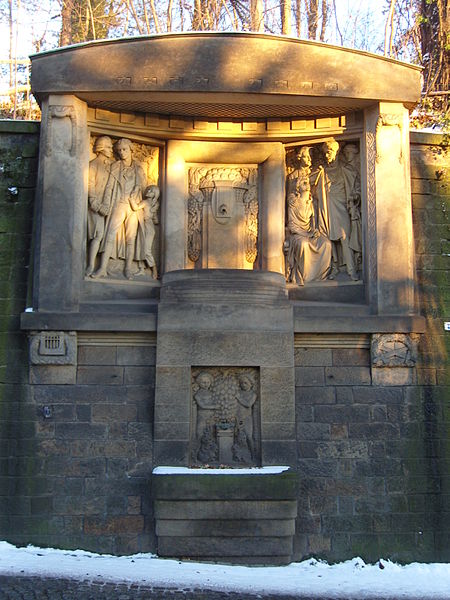 Bild Schiller Körner Denkmal Dresden