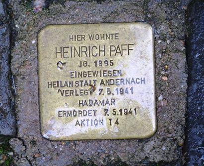 Bild Stolpersteine Bacharach