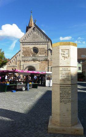 Bild Stauferstele Schwäbisch Gmünd